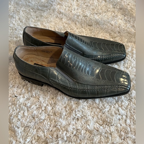 Stacy Adams Snake Leather Black Slip On Loafer main image 12